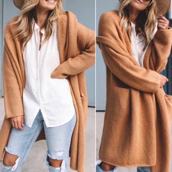 Lovestitch Sweaters - Lovestitch Camel Coatigan 2.0